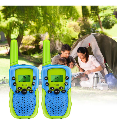 2 Pzas Walkie Talkies Para Niñas, 3km Largo Alcance Radios
