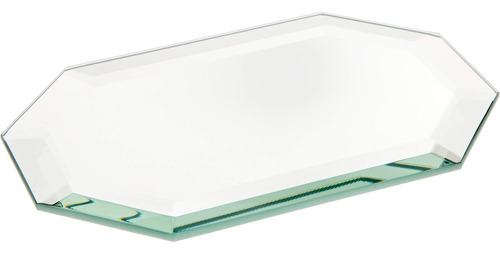 Plymor Espejo Cristal Biselado Octagono Largo 0.197 in 4 X