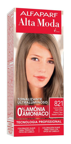 Alta Moda É Tonalizante 821 Louro Claro Irise Cinza 120g