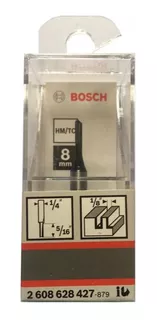 Fresa Ranura Recta Encastre 1/4 Ancho 1/ 8 Hm-1 Filo Bosch