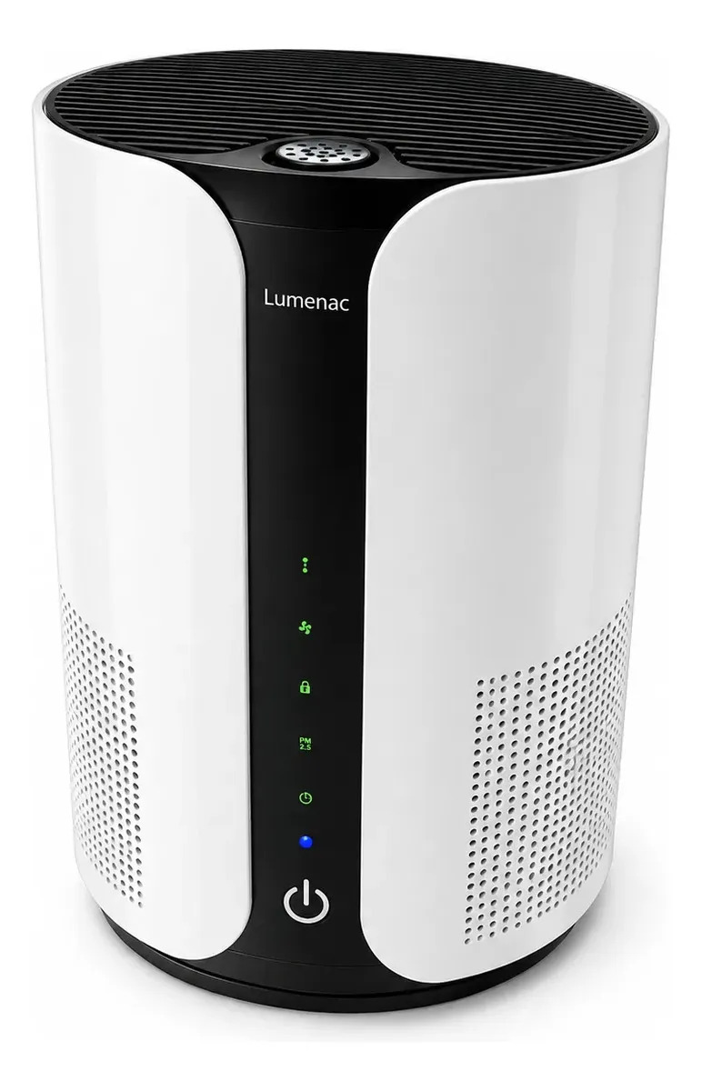 Purificador De Aire Filtro Hepa H13 Ionizador 18m2 Lumenac Blanco