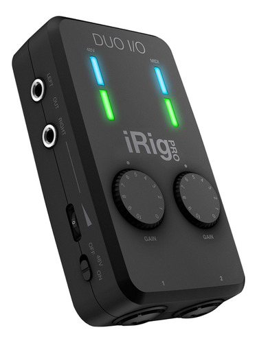 Imagen 2 de 3 de Interfaz de audio IK Multimedia iRig Pro Duo I/O 100V/240V negra