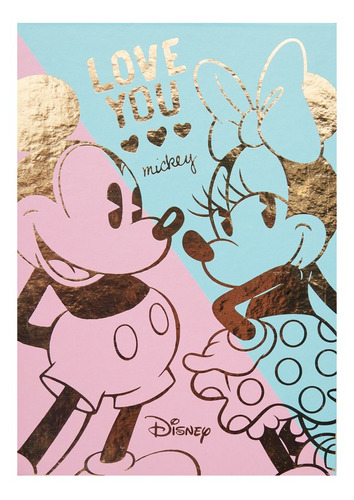 Mickey&minnie Block De Notas Con 8 Diseños De Hoja