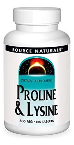 Source Naturals L-prolina 275/l-lisina 275