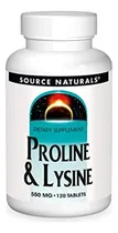 Comprar Source Naturals L-prolina 275\u002Fl-lisina 275