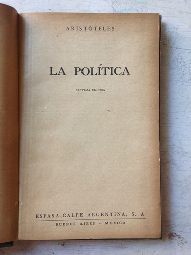 La Politica Aristoteles