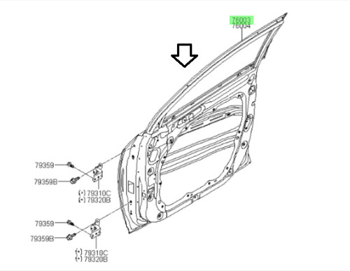 Puerta Para Original Hyundai Tucson Tl 2015 2020