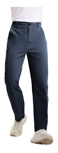 Pantalón Cargo Elástico De Corte Recto Para Hombre