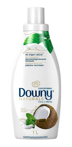 Downy Naturals Suavizante Concentrado Menta Y Coco X 1 Lt