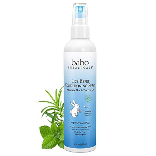 Babo Botanicals Piojos Prevención Niños Acondicionado Spray-