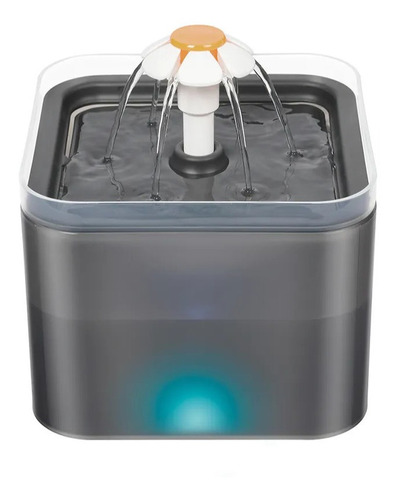  Fuente Agua Con Filrto Purificador Gatos Luz Led 2litros