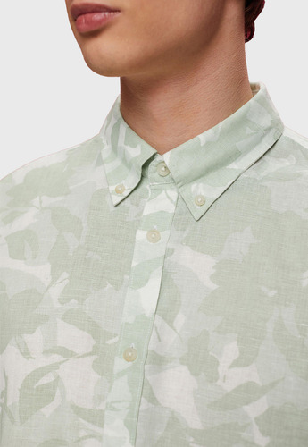 Camisa Estampada Manga Larga Hombre Esprit 043ee2f306