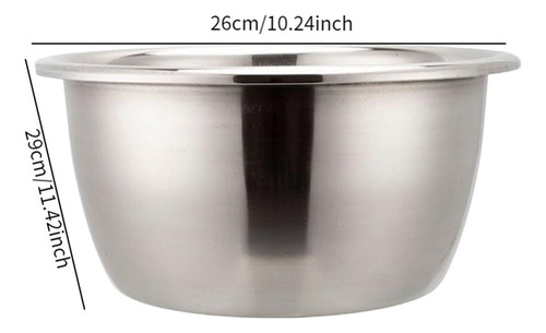 Contenedor De Acero Inoxidable Para Lavadero, Grande, 26 Cm
