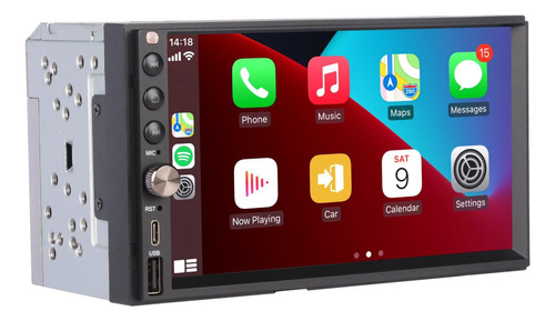 Lxklsz Carplay Inalambrico Android Auto Doble Din Estereo Pa