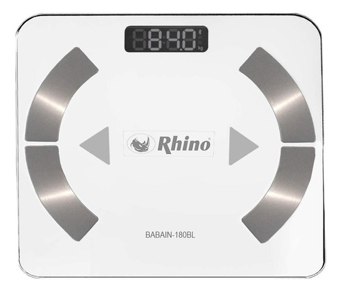 Balança corporal digital Rhino BABAIN-180 branca, até 180 kg