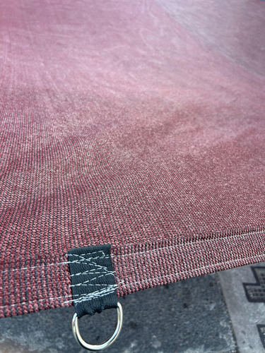 Malla Sombra 5x7 Reforzada Lista Para Colocar Raschel 90% Terracota