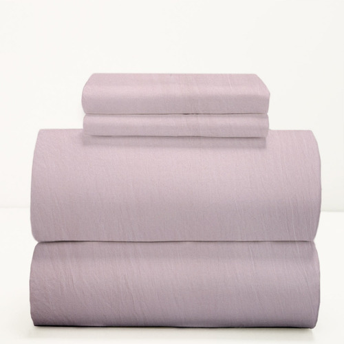 Sábanas 2 Plazas Arredo Extra Suaves Lisas Color Lila Diseño de la tela Liso