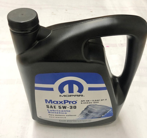 Aceite Max Pro 5w30 Jeep Compass 2.0 4litros Mopar Original