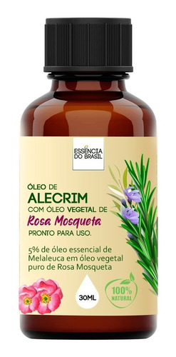 Óleo De Alecrim Com Rosa Mosqueta 30ml - Pronto Para Uso