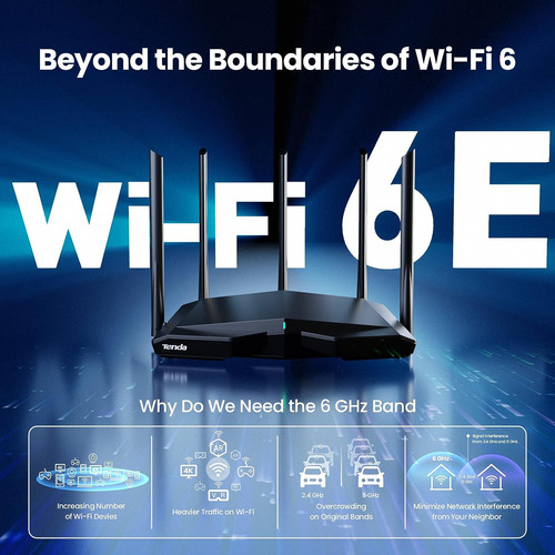 Router Wifi 6e Smart Wifi 6e, Enrutador Inalámbrico Gigabit