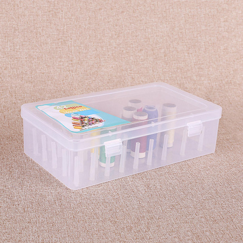 Caja De Almacenamiento De Hilo De Coser Sólido Contenedor