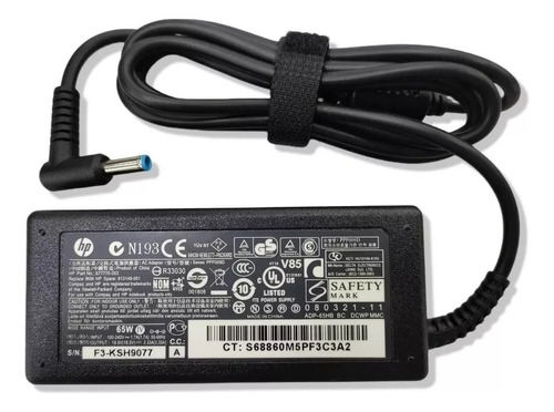 Cargador Para Portátil Hp 65w 19.5v Punta Azul