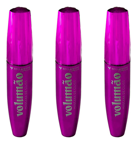 Kit C/3 Mascaras De Cilios Volumao Bella Femme Prova D'agua