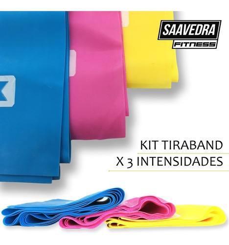 Tiraband Banda Latex Banda Elastica Pack X 3 Intensidades