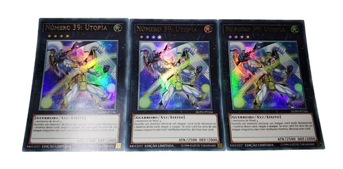 Yugioh - 3x Number 39 : Utopia Ultra Rare Em Português 