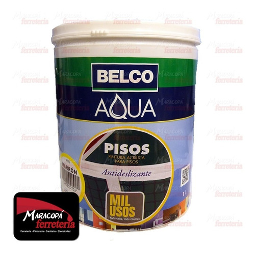 Aqua Pisos Pintura Belco 1 Litro Todos Los Colores Oferta!