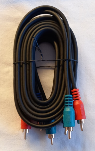 Cable Con 3 Conectores Rca Machos (Usado)