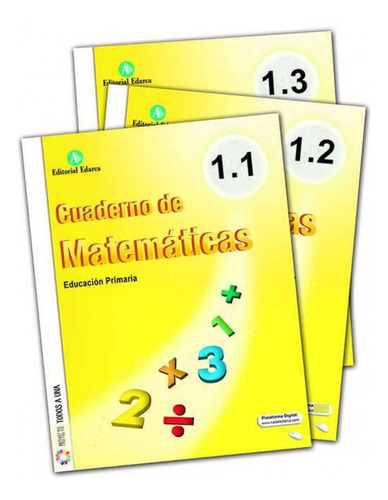 Cuadernos De Matematicas 1 Primaria 3 Titulos - 