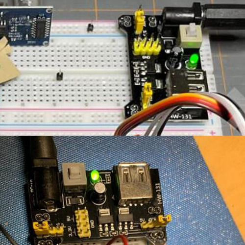Tecneu 10 Piezas De Fuente Para Protoboard Mb102 3.3v / 5v Entrada Jack y Usb