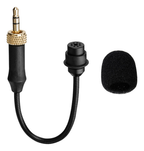 Microfone De Áudio Omnidirecional By-um2 Mini Boya Preto