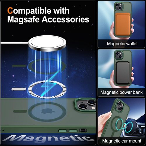 Capa Hython Para iPhone 15 Plus Capa Magnética Translúcida