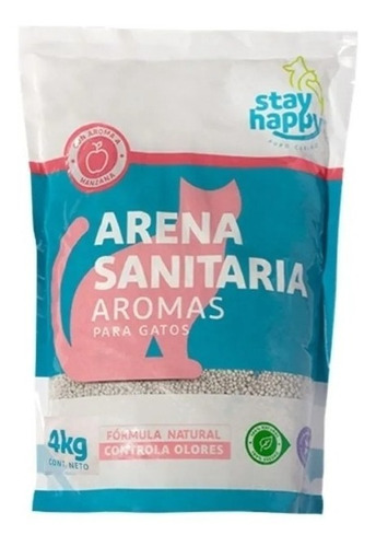 Arena Ultra Aglutinante P' Gatos 4kg Control Olores Manzana