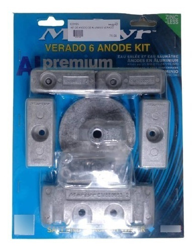 Kit De Anodos Para Motor Fuera De Borda Mercury Verado 60v