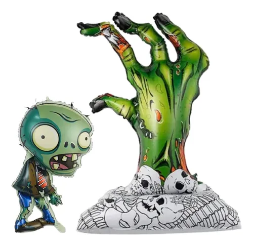 comprar Set Globos Aluminio Plantas Vs Zombies Para Halloween