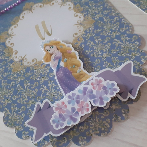 Banderines Personalizados 3d Rapunzel