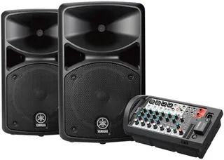 Sistema De Audio Yamaha Bocinas Mezcladora Y Micrófono 400bt