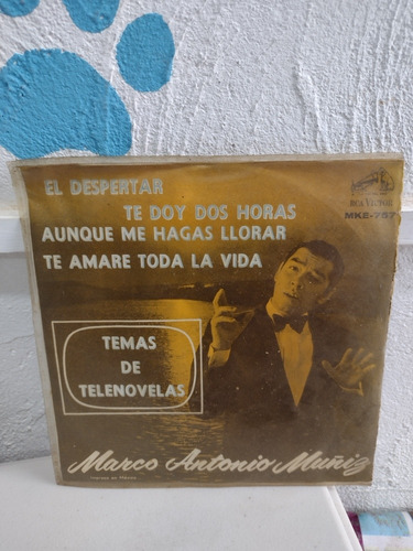 Marcó Antonio Muñiz Temas  Tele Disco De Vinil Lp De 45 Rpm 
