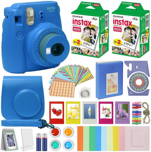 Camara Fujifilm Instax Mini 9 Kit Completo Accesorios Estuch