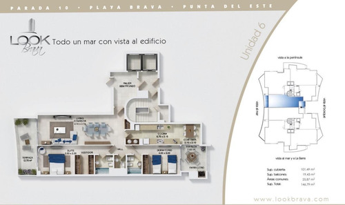 Apto, 2 Dorm, 2 Baños, Vista Al Mar, Parrillero Propio, Con Servicios