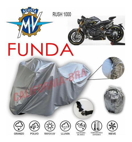 Cubierta Moto Eua Broche + Ojillos Honda Rebel 1100 Dct