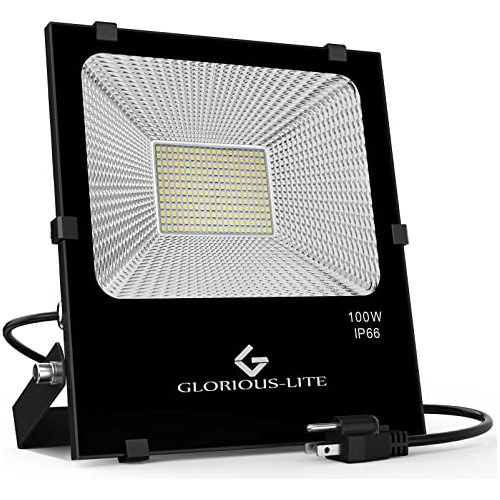 Focos De Exterior De 100w, 8000 Lúmenes, Led, Enchufab...