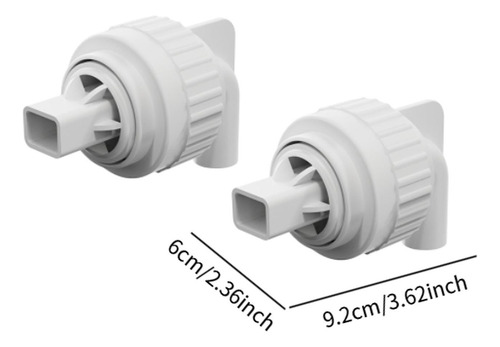 2 Conectores De Boquilla De De Pato Para , Blanco