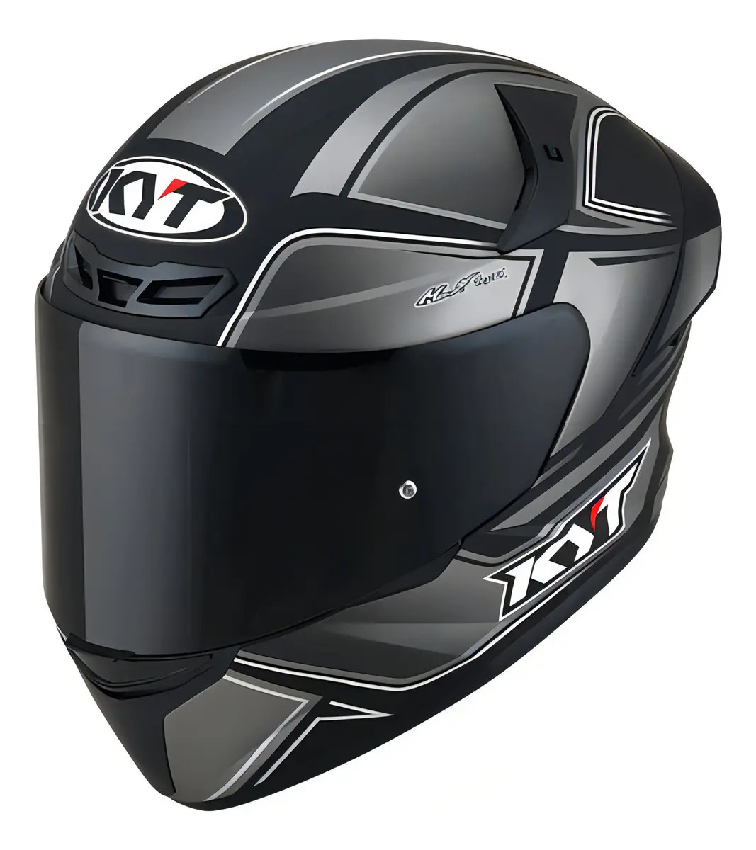 Capacete Kyt Tt Course Plain Preto Fosco Capacete Moto Cor Tourist - Cinza-escuro Tamanho do capacete 60