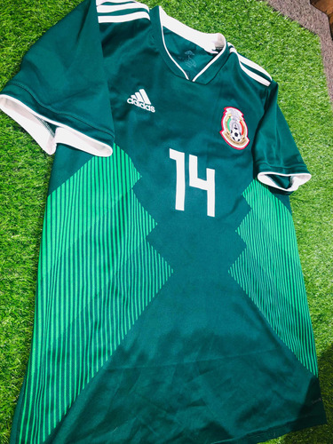 Jersey México 14 Chicharito Talla L Rusia 2018