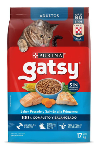 Alimento Para Gatos Gatsy® Pescado Y Salmón 17kg