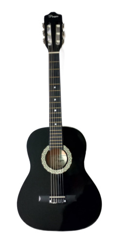 Guitarra Criolla Parquer 3/4 Niño 91 Cm Negra Funda